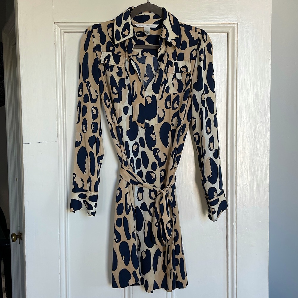 Dianne von Furstenberg leopard print silk 6